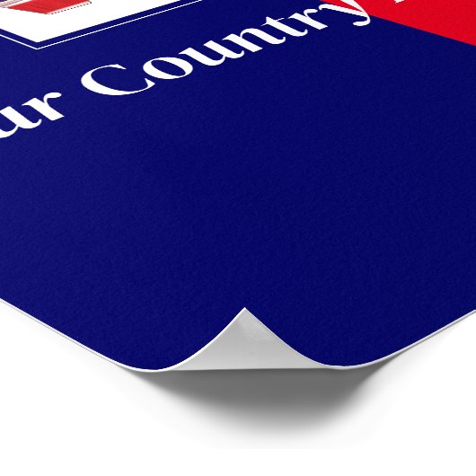 Stem uw land hangt ervan af poster (Hoek)