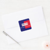 Stem uw land hangt ervan af vierkante sticker (Envelop)