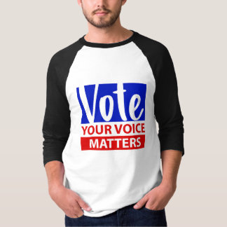 STEM Uw stem is kleurrijk Rood en Blauw T-shirt