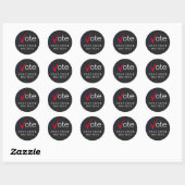 STEM Uw stem telt 2020-Stickers Ronde Sticker (Vel)