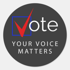 STEM Uw stem telt 2020-Stickers Ronde Sticker