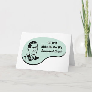 Stem van accountant kaart