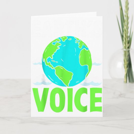 Stem van de aarde Red de planeet ontwerp  Kaart (Voorkant)
