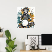 Stem van de Heilige Trommel Poster (Thuiskantoor)