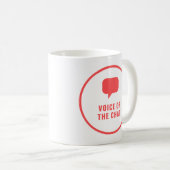 Stem van de mok van de Koffie van het Praatje (Voorkant rechts)