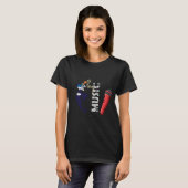Stem van de stad - Urbane muziek & microfoon ontwe T-shirt (Voorkant volledig)