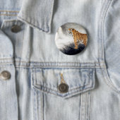 Stem van de Tijger Ronde Button 5,7 Cm (In situ)