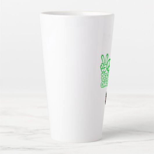 Stem van de Vrede Latte Mok (Voorkant)