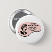 Stem van gezondheids- en veiligheidsbeambte ronde button 5,7 cm (Voorkant /achterkant)
