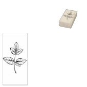 Stem van Ivy Leaves Art Stamp Rubberstempel (Gestempeld)