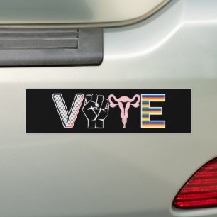 Stem Verboden Boeken Reproductieve Rechten BLM LGB Bumpersticker