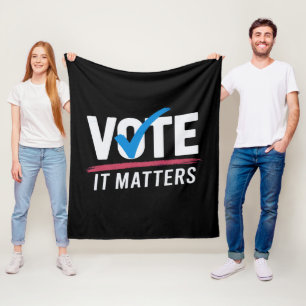 Stem Verkiezing 2024 Kiezers Democratische Politie Fleece Deken