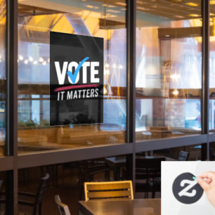 Stem Verkiezing 2024 Kiezers Democratische Politie Raamsticker