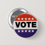 Stem Verkiezing Knop Ronde Button 5,7 Cm (Voorkant /achterkant)