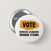 Stem verwijdert hardnekkige Oranje vlekken geschen Ronde Button 5,7 Cm (Voorkant /achterkant)