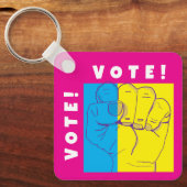 Stem vierkante sleutelhanger (Voorkant)