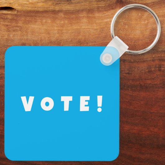 Stem vierkante sleutelhanger (Achterkant)