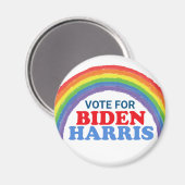 Stem voor Biden Harris Rainbow Election Magneet (Voorkant / Achterkant)