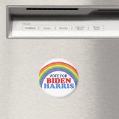 Stem voor Biden Harris Rainbow Election Magneet (Insitu (Vaatwasser))