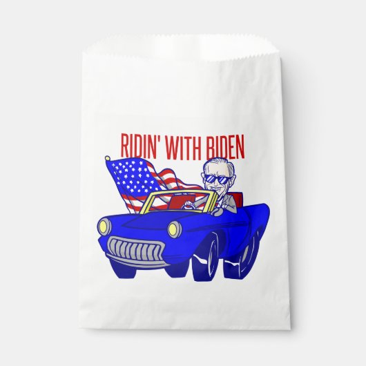 Stem voor Biden verkiezing grappig Bedankzakje (Voorkant)