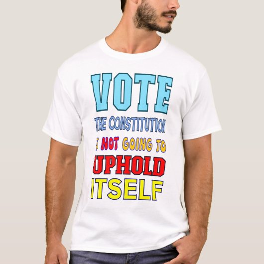 Stem voor de Grondwet De Stembus T-shirt (Voorkant)