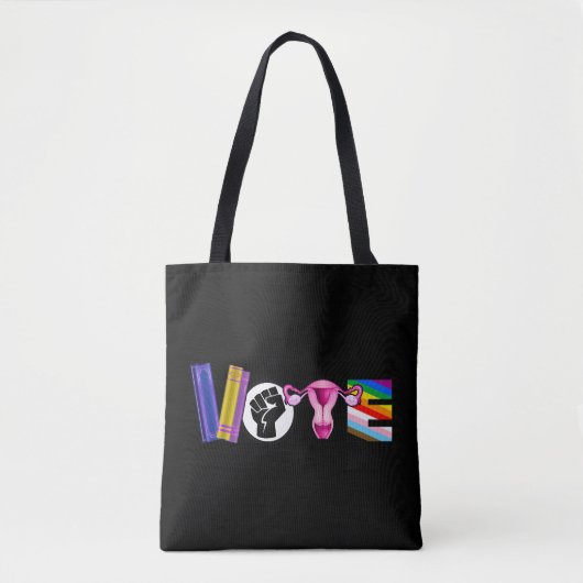 Stem voor de mensenrechten tote bag (Voorkant)