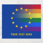 stem voor de regenboog tijdens de europese verkiez bier etiket (Enkel label)
