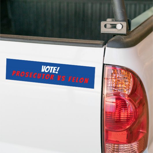 Stem voor Democratie Bumpersticker (Op Truck)