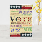 Stem voor Democratie Kaart (Gele Bloem)