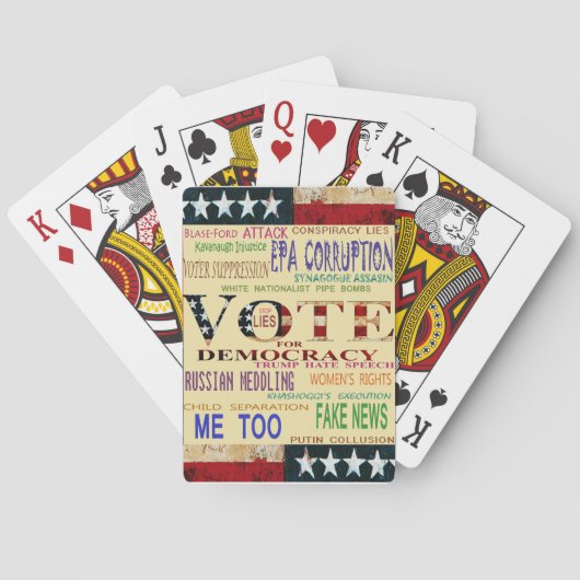Stem voor Democratie Pokerkaarten (Achterkant)