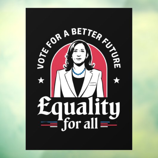 Stem voor een beter toekomstig President 2024 Raamsticker (Vel 3)