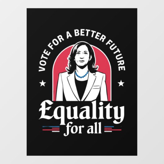 Stem voor een beter toekomstig President 2024 Raamsticker (Vel)