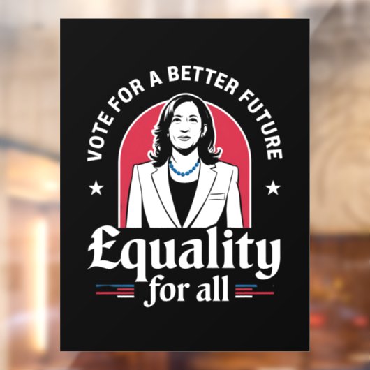 Stem voor een beter toekomstig President 2024 Raamsticker (Vel 2)