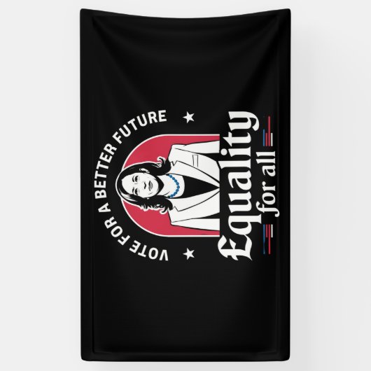 Stem voor een beter toekomstig President 2024 Spandoek (Verticaal)