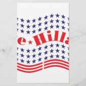 stem voor hillary briefpapier (Voorkant)