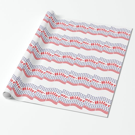 stem voor hillary cadeaupapier (Uitgerold)