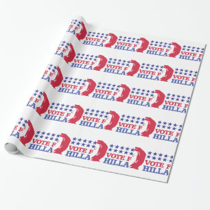 stem voor hillary cadeaupapier
