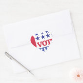 stem voor hillary hart sticker (Envelop)