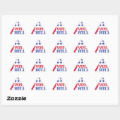 stem voor hillary sticker (Vel)