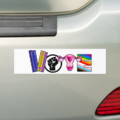 Stem voor Humanity Pro Book Pro Choice Burgerrecht Bumpersticker (Op auto)