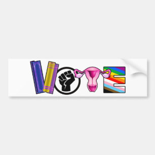 Stem voor Humanity Pro Book Pro Choice Burgerrecht Bumpersticker