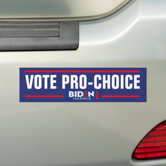 STEM VOOR KEUZE BUMPERSTICKER (Op auto)
