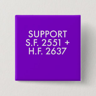 Stem voor kunst! vierkante button 5,1 cm