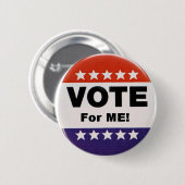 stem voor me knop ronde button 5,7 cm (Voorkant /achterkant)