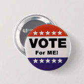 stem voor me knop ronde button 5,7 cm (Voorkant /achterkant)