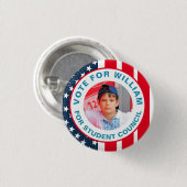 Stem voor President: Studentenraad Ronde Button 3,2 Cm (Voorkant /achterkant)