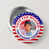 Stem voor President: Studentenraad Ronde Button 7,6 Cm (Voorkant /achterkant)