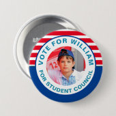 Stem voor President: Studentenraad Ronde Button 7,6 Cm (Voorkant /achterkant)