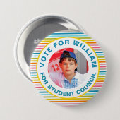 Stem voor President: Studentenraad Ronde Button 7,6 Cm (Voorkant /achterkant)