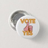 Stem vóór ronde button 3,2 cm (Voorkant /achterkant)